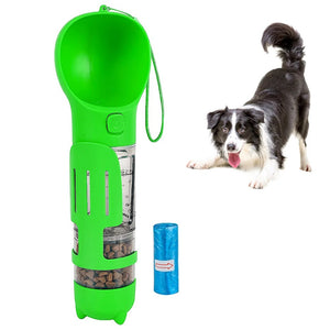 🐶 BOTELLA PORTÁTIL 4 EN 1 MULTIFUNCIONAL - Para tu mascota